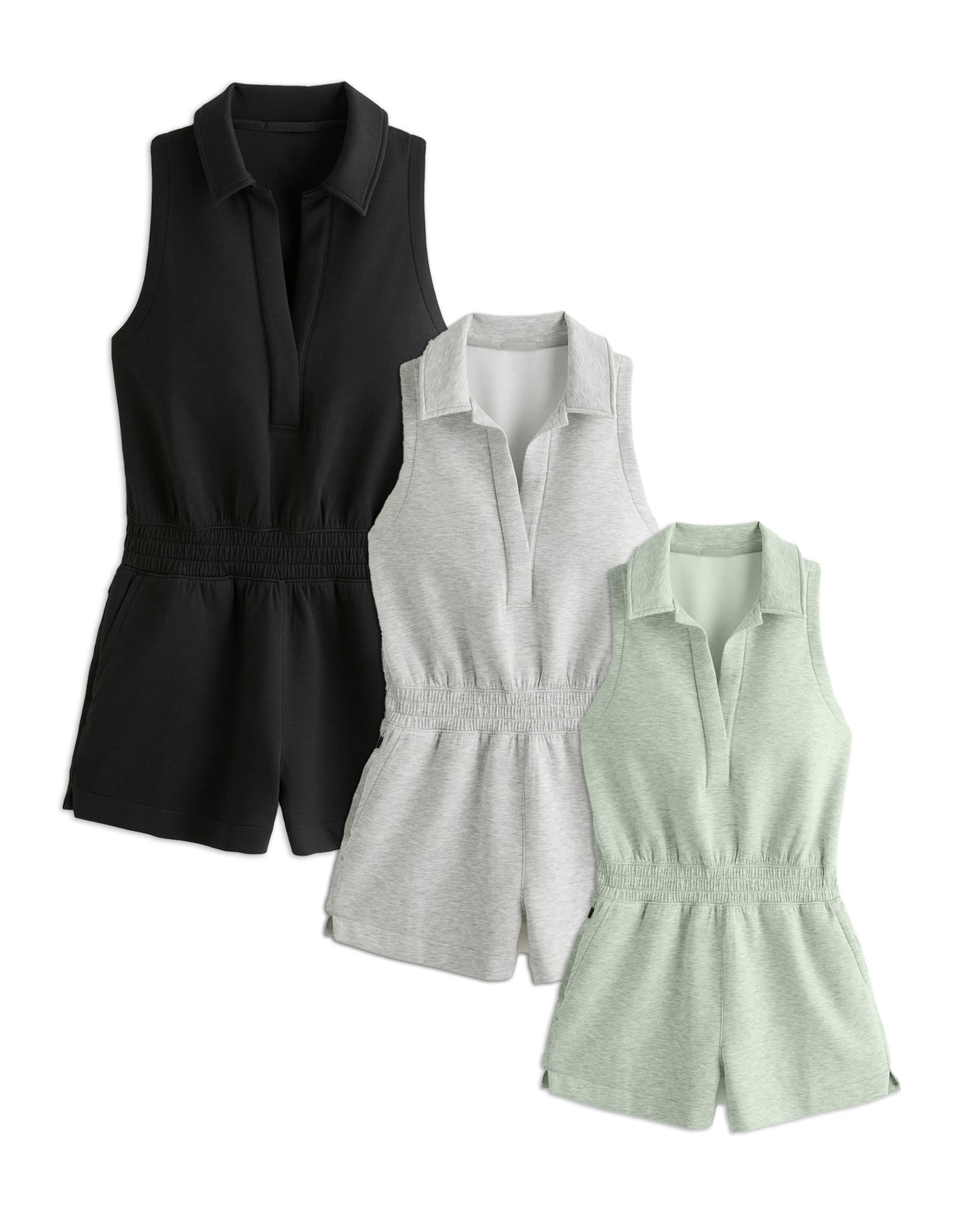 KNIT Polo Romper(BUY MORE SAVE MORE)