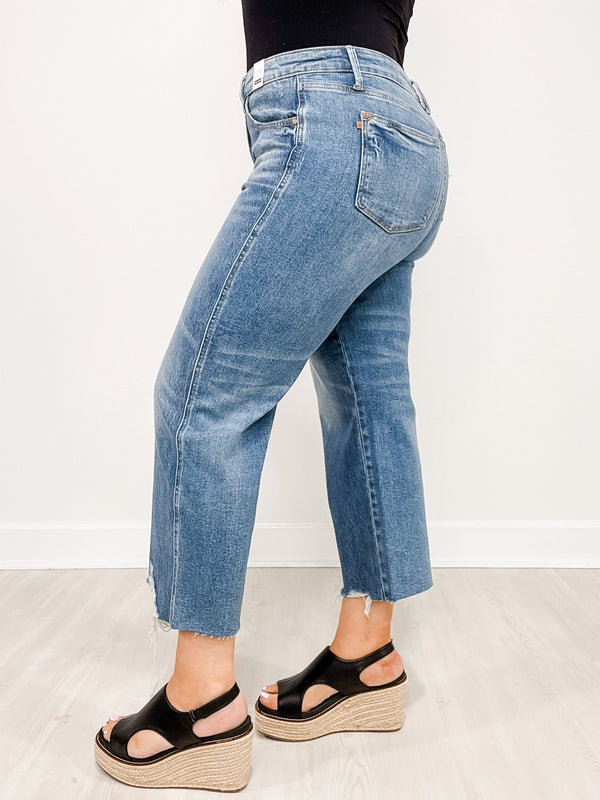 Comfort Crop High-Waist Jeans