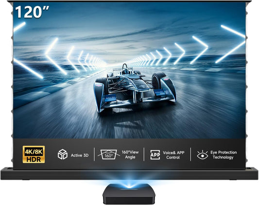 4K/8K UHD 3D Active Motorized Projector Screen
